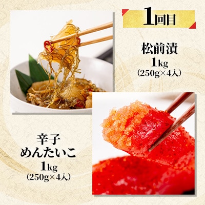 【毎月定期便】【やまか】魚卵の彩全3回