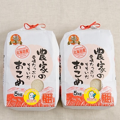 【令和6年産】無洗米　10kg(5kg×2)　ゆめぴりか【北海道留萌産】