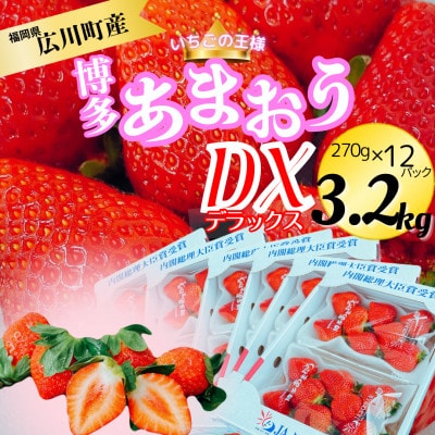 【2026年2月上旬より順次発送】博多あまおう6ケース(270g×12パック) 3.2kg(広川町)