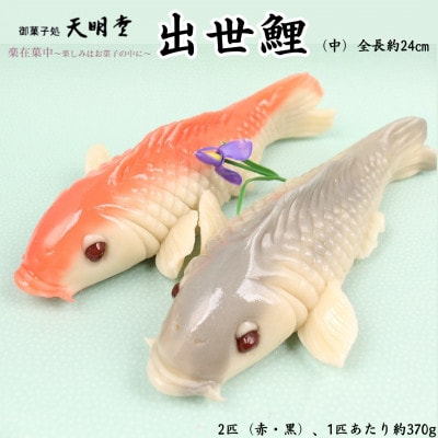 上生菓子 出世鯉 (2匹)【中(全長約24cm)】
