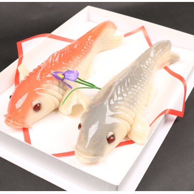 上生菓子 出世鯉 (2匹)【中(全長約24cm)】
