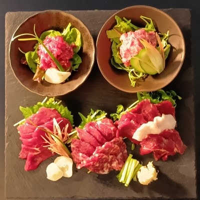 馬刺し5種スライスSE(熊本市)