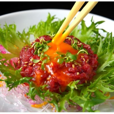 馬刺し赤身ユッケ10個セット(熊本市)