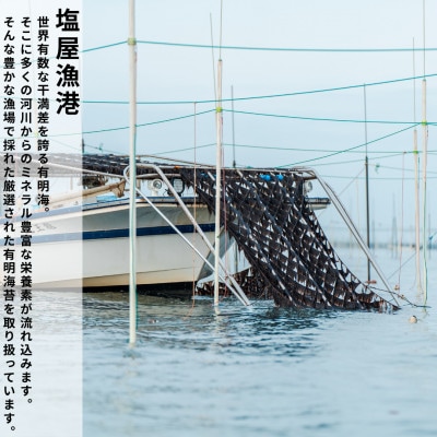 熊本有明産 焼のり 半切100枚(20枚×5袋)～海の駅塩屋～