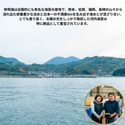 熊本有明産 焼のり 半切100枚(20枚×5袋)～海の駅塩屋～