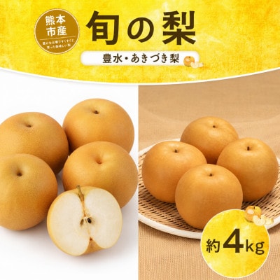 旬の梨(豊水またはあきづき梨) 約4kg (熊本市)