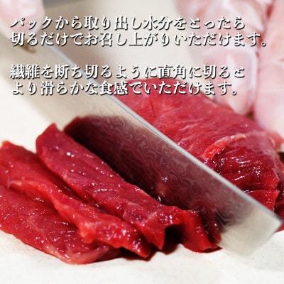 熊本特産 馬刺し 赤身ブロック 約300g(100g×3個)専用醤油・生姜付き【オアシス九州】熊本市