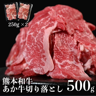熊本和牛 あか牛 切り落とし 計500g(250g×2パック)【オアシス九州】(熊本市)