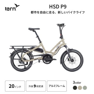 tern フォールディング イーバイク HSD P9 20インチ DUNE (熊本市)
