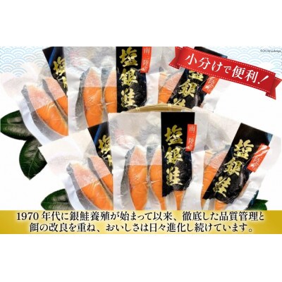 【毎月定期便】切り身  塩銀鮭パック3切×6袋全6回