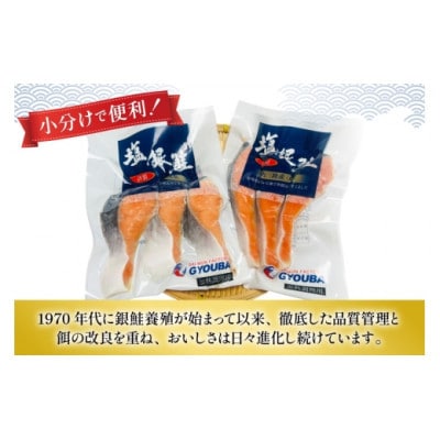 【毎月定期便】塩銀鮭パック3切れ×2袋全10回