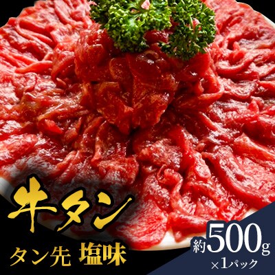 赤身牛タン　塩味　タン先(約500g×1パック)