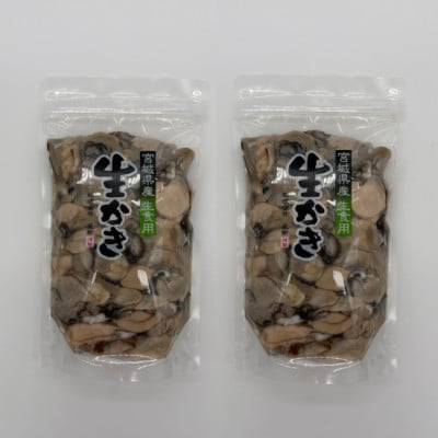 宮城県産むき牡蠣(生食用)500g×2パック