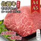 訳あり!佐賀牛モモブロック(ローストビーフ用等)約500g～600g(H112132)