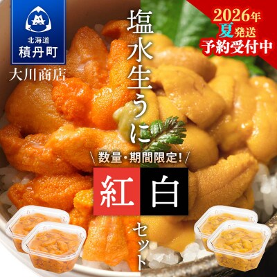 【2026年夏発送分】先行受付開始 バフンウニ・ムラサキウニ 各100g×2