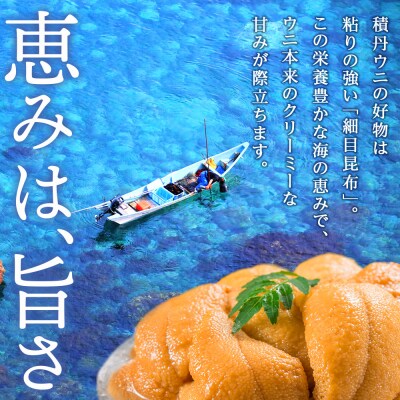 【2025年 夏発送分】数量限定! 積丹産 塩水生うに 1パック【三上商店】