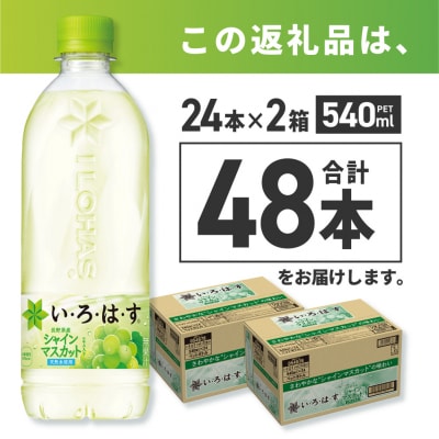 い・ろ・は・す シャインマスカット540mlPET×48本_hs137-032
