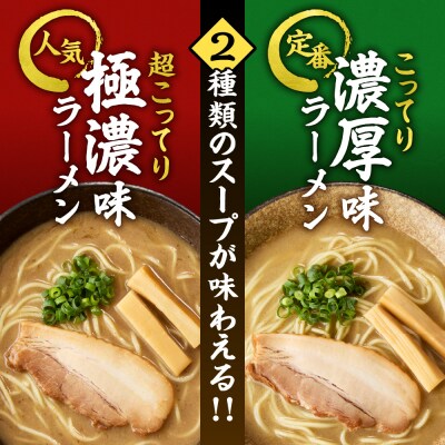 極濃(超こってり) + 濃厚(こってり) ラーメン4人前 【具材付き】_hs145-014