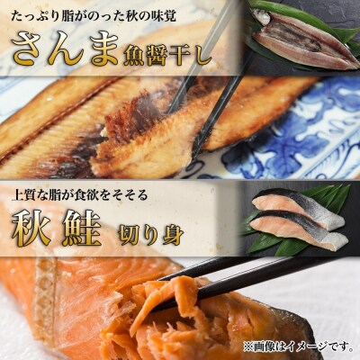 ふじと屋 人気の干物3種 計8点セット 真ほっけ さんま 秋鮭切り身 干物_hs288-008