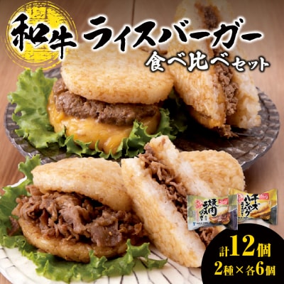 和牛 ライスバーガー 食べ比べ 12個セット_hs017-301