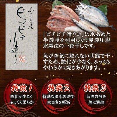 【北海道産】ピチピチ造り一夜干し　ふじと屋　北海道産真ほっけ5枚セット_hs049-006