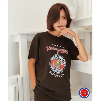 札幌市 マンホールTシャツ 黒　Sサイズ_hs118-005