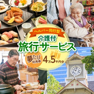 ヘルパー同行型介護付旅行サービス　夢たび利用券(45,000円分)_hs059-002