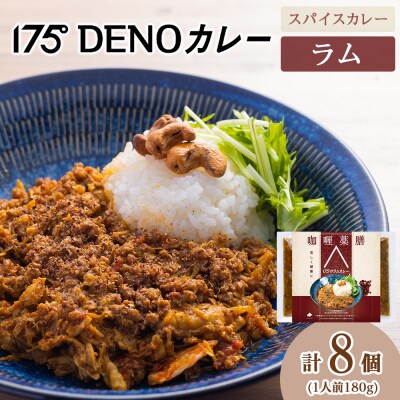 175DENOスパイスラムカレー 8袋(無水カレー180g×8)_hs017-496