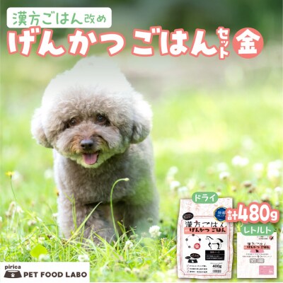 漢方ごはん改めげんかつごはん金(ドライ400g+レトルト1個)セット_hs348-004