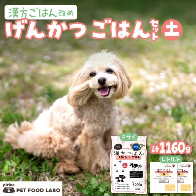 漢方ごはん改めげんかつごはん土(ドライ1000g+レトルト2個)セット_hs348-008