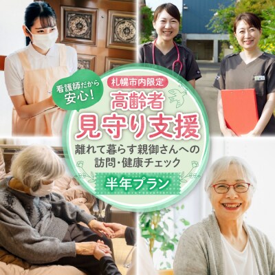 看護師だから安心!高齢者見守り支援～親御さんへの訪問・健康チェック～半年プラン_hs330-002