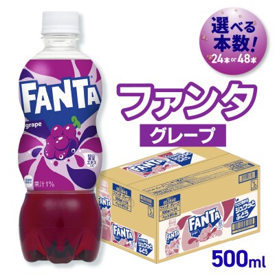 ファンタ グレープ 500mlPET×24本_hs137-082