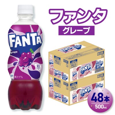 ファンタ グレープ 500mlPET×48本(2ケース)_hs137-083