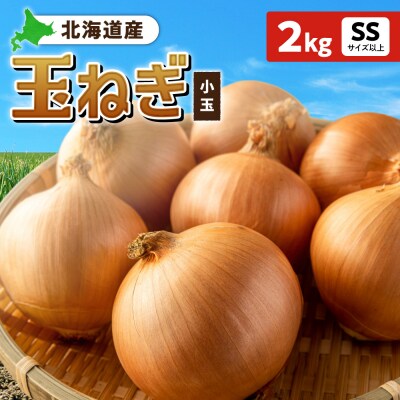 玉ねぎ 北海道産 小玉 2kg SSサイズ以上_hs362-007