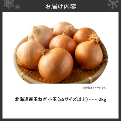玉ねぎ 北海道産 小玉 2kg SSサイズ以上_hs362-007