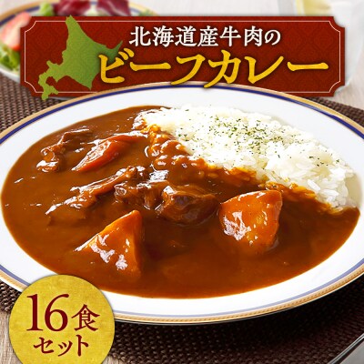 北海道産牛肉のビーフカレー16食セット_hs489-005