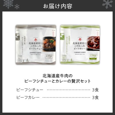 北海道産牛肉のビーフシチューとカレーの贅沢セット_hs489-003
