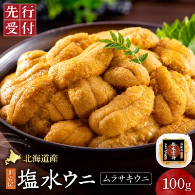 【先行受付】 北海道産　世壱屋塩水ウニ(ムラサキウニ)100g_hs457-001