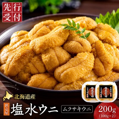 【先行受付】北海道産　世壱屋塩水ウニ(ムラサキウニ)200g_hs457-002