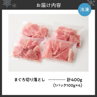 まぐろ切り落とし 100g×4パック_hs027-062