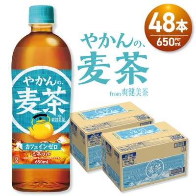 やかんの麦茶 from 爽健美茶 650mlPET×48本_hs137-096