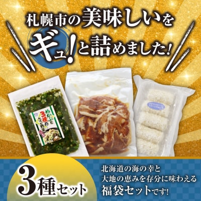 北海道札幌!中身が分かる!福袋3種(冷凍・惣菜)_hs291-231