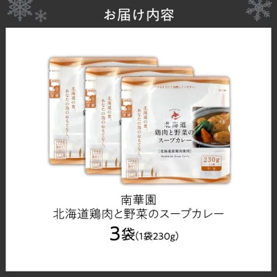 南華園　北海道鶏肉と野菜のスープカレー　3個_hs488-006