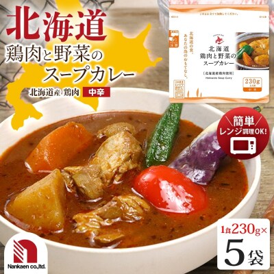 北海道鶏肉と野菜のスープカレー 5食_hs326-009