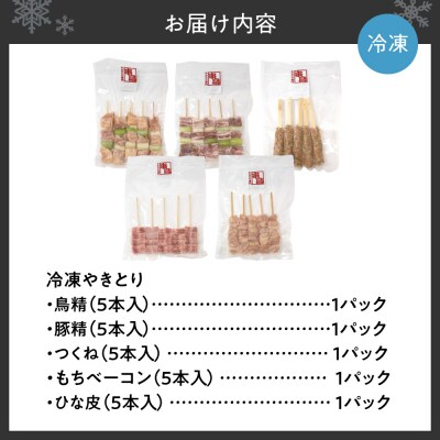 串鳥冷凍やきとり　5種セット_hs543-007