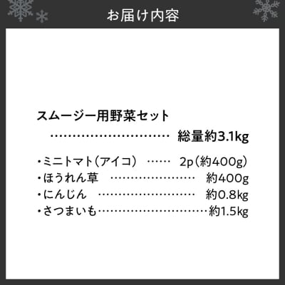 【先行受付】スムージー用野菜セット_hs504-005
