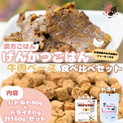 【無添加・国産】げんかつごはん土 牛肉ベースドライ&レトルト食べ比べセット_hs348-021