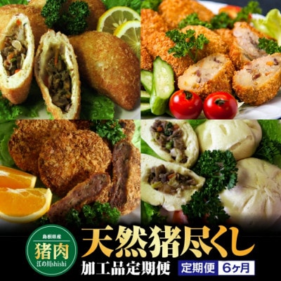 【毎月定期便】天然猪の肉尽くし加工品全6回