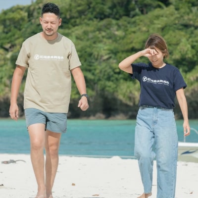 石垣島共同売店 オリジナルTシャツ【カラー:ネイビー】【サイズ:XLサイズ】
