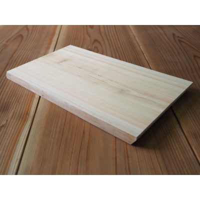 一枚板の桧のまな板　約幅360mm×奥行き200mm×厚み21mm【2026年10月～発送】